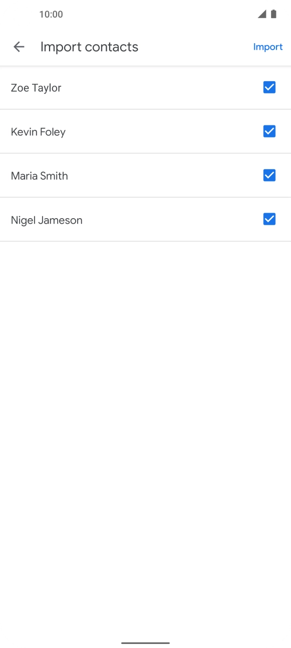 Press the fields to select them.