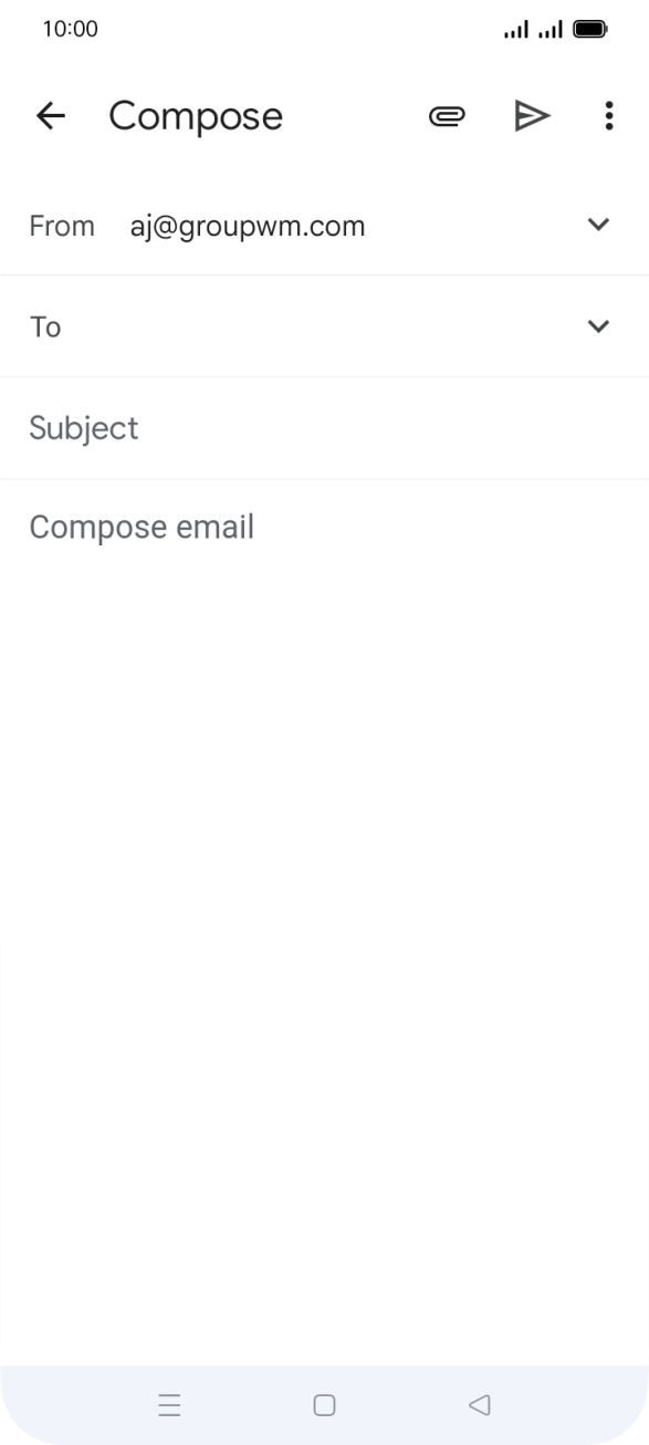 Press the field next to 'To' and key in the first letters of the recipient's name.
