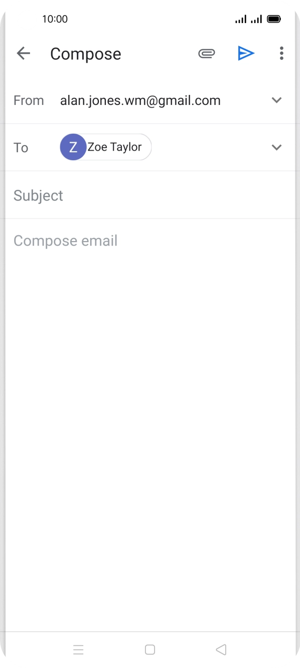 Press Subject and key in the required subject.