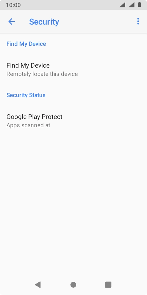 Press Find My Device. Press Find My Device.