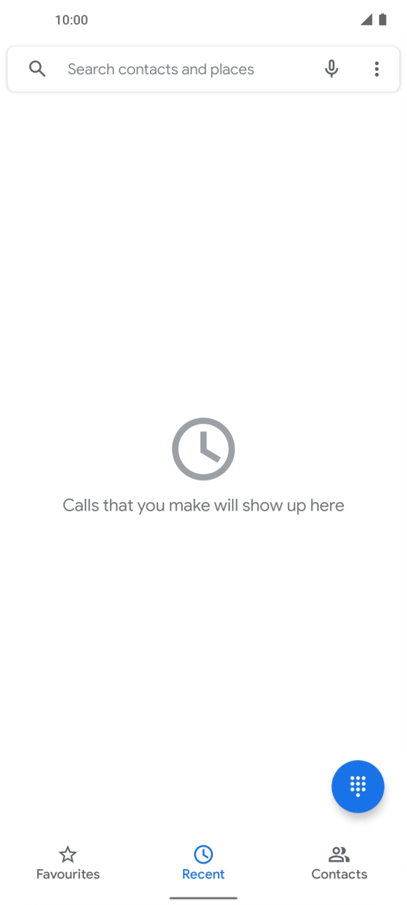 Press the menu icon.