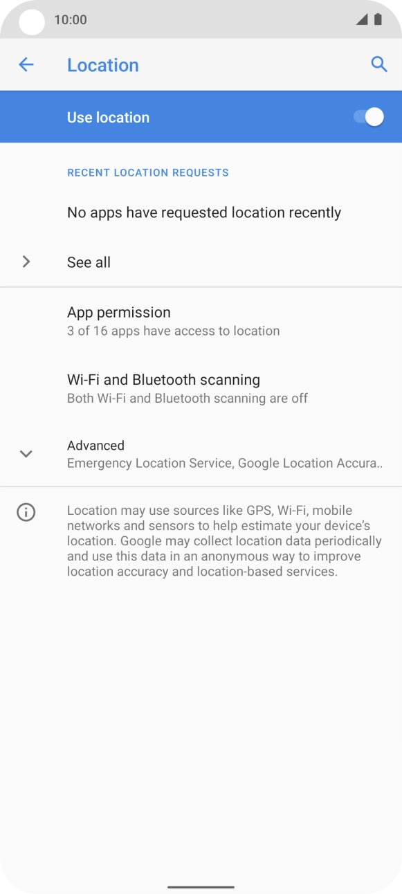 Press App permission. Press App permission.