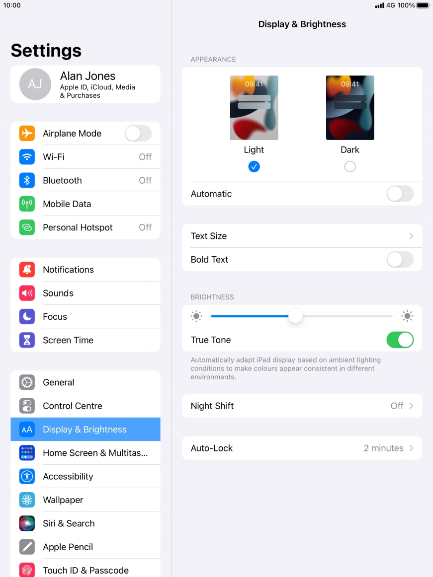Press Dark. Press Dark.