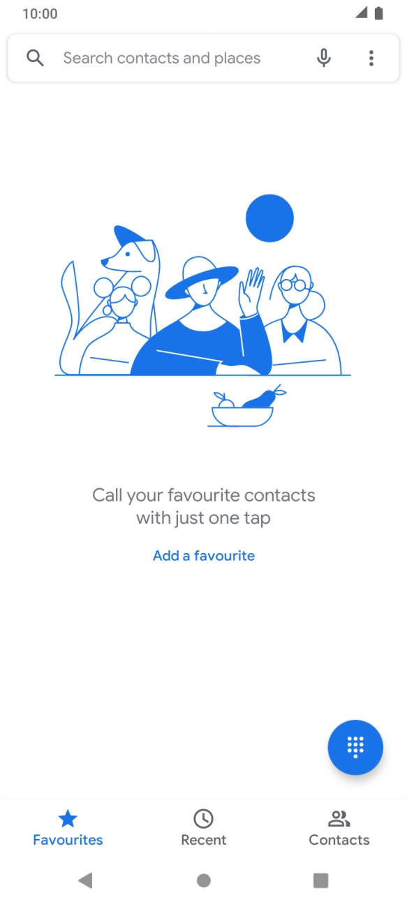 Press the menu icon.