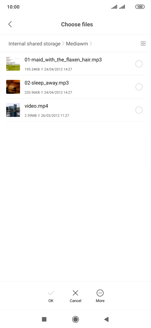 Press the required ring tones to hear them.