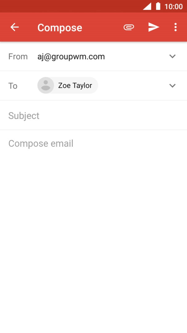 Press Subject and key in the required subject.