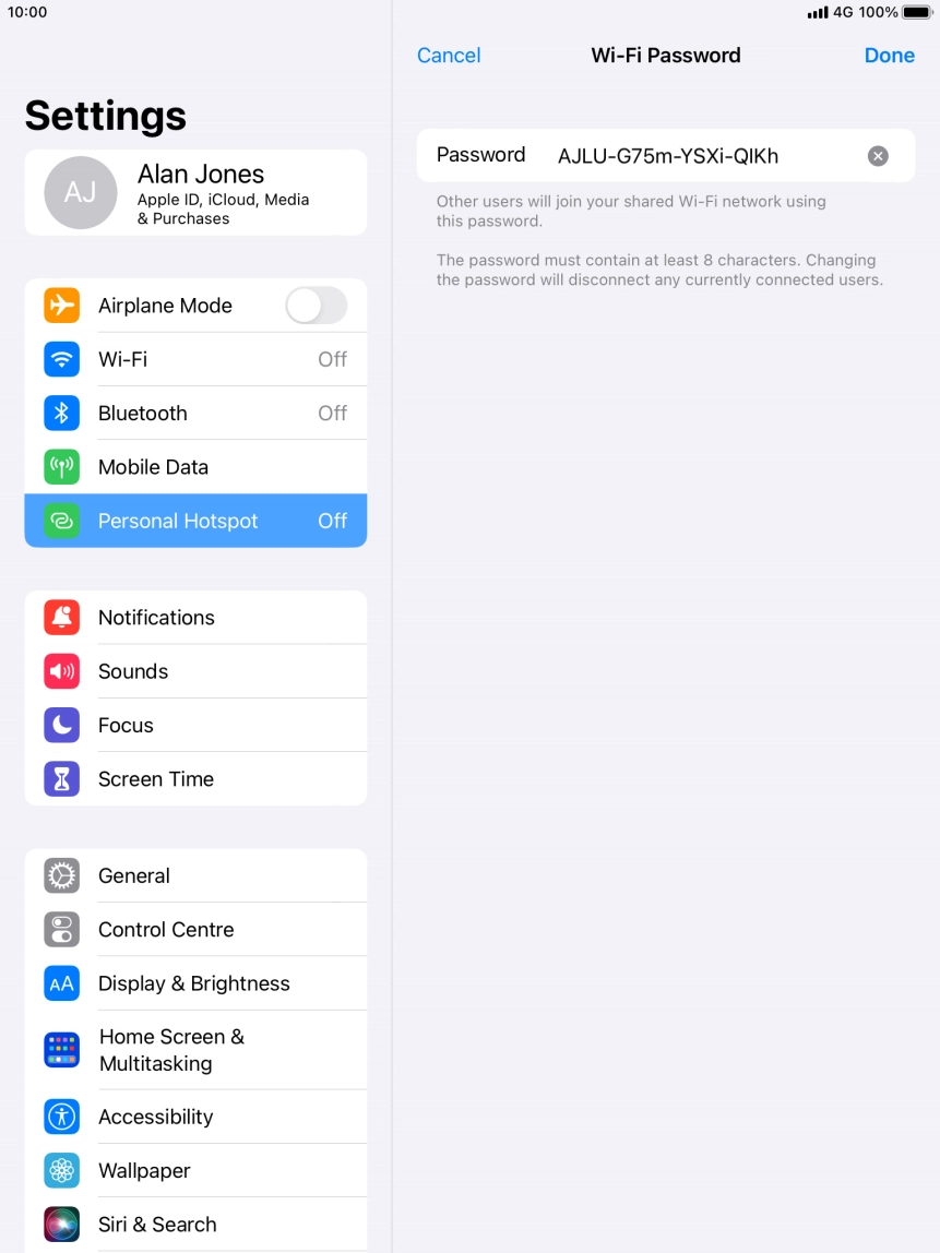 Press Done. Press Done.