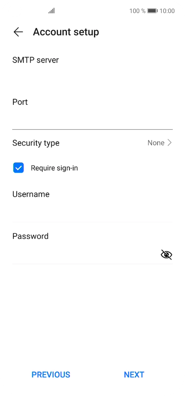 Press Security type. Press Security type.
