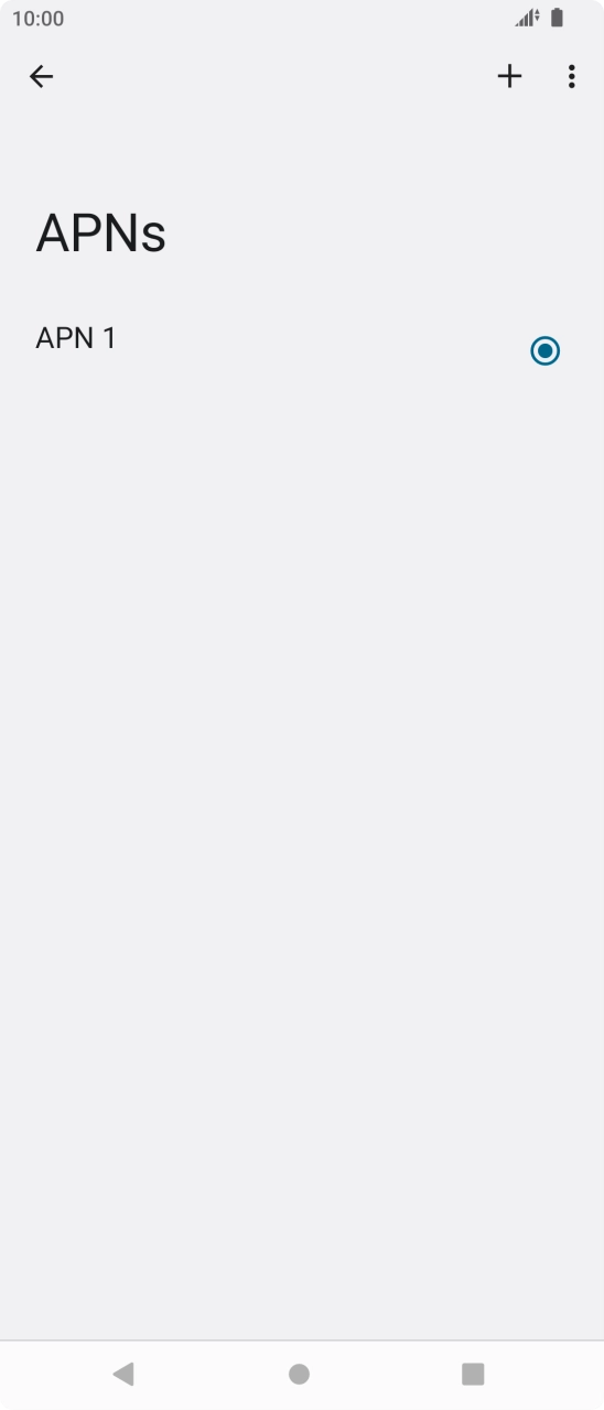 Press the new data connection icon. Press the new data connection icon.