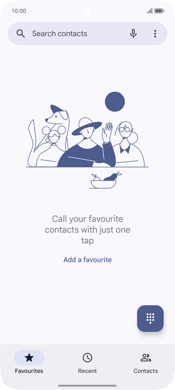 Press the menu icon.