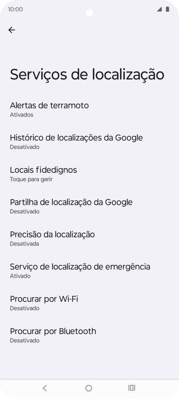 Prima Precisão da localização.