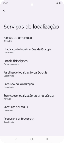 Prima Precisão da localização.