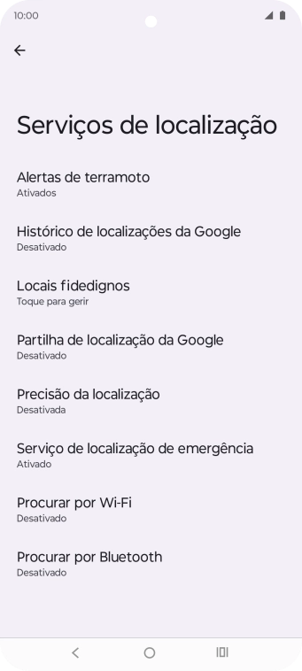 Prima Precisão da localização.