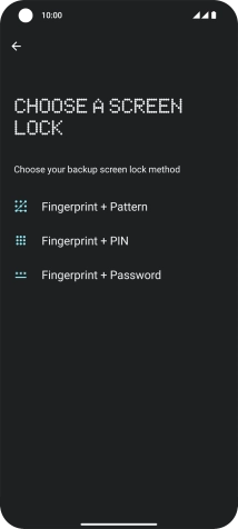 Press the required phone lock code and follow the instructions on the screen to create an additional phone lock code.