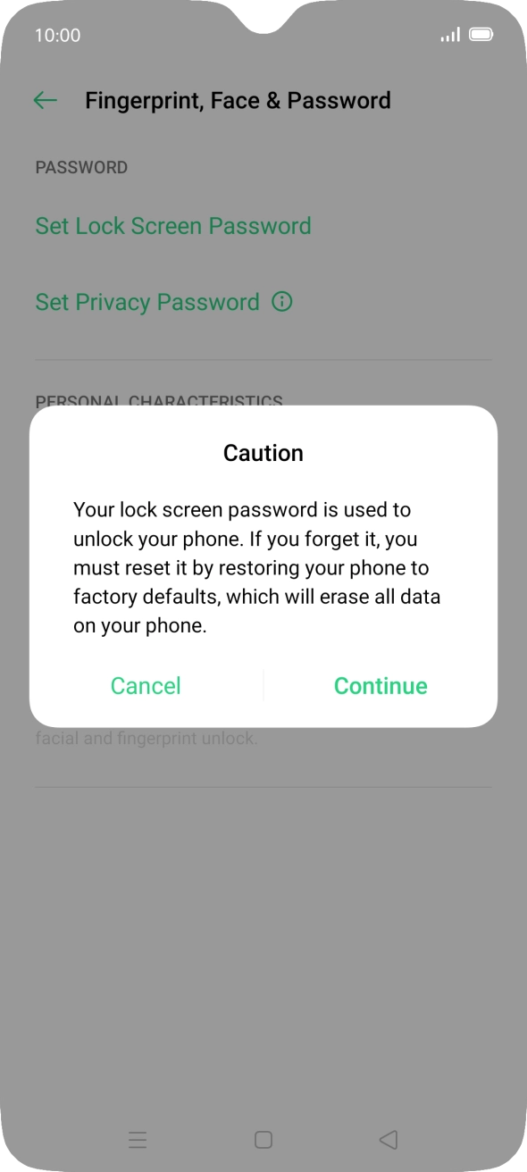 Press Continue. Press Continue.