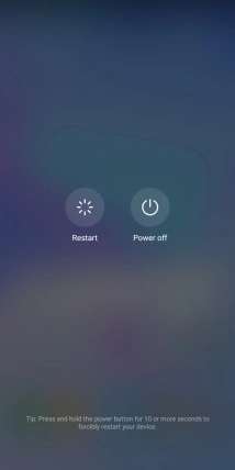 Press Power off.