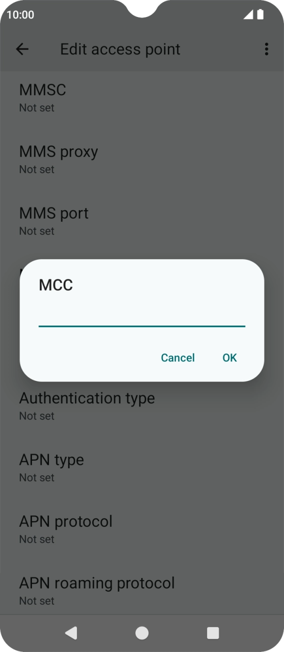 Key in 234 and press OK.