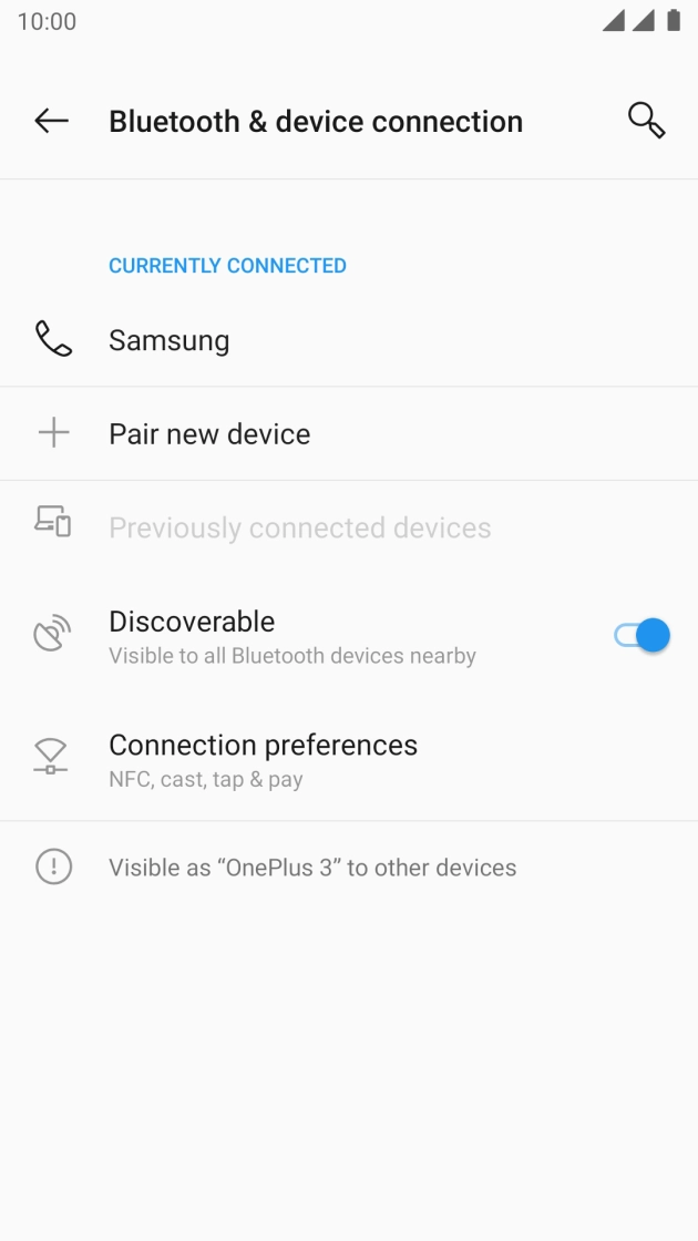 Press the Home key to return to the home screen.