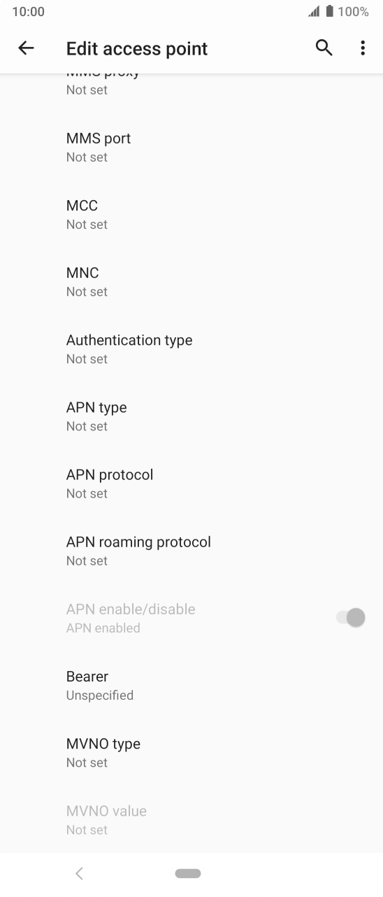 Press MMS port. Press MMS port.