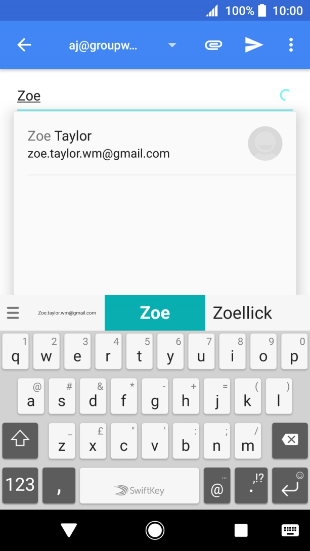 Press the required contact.