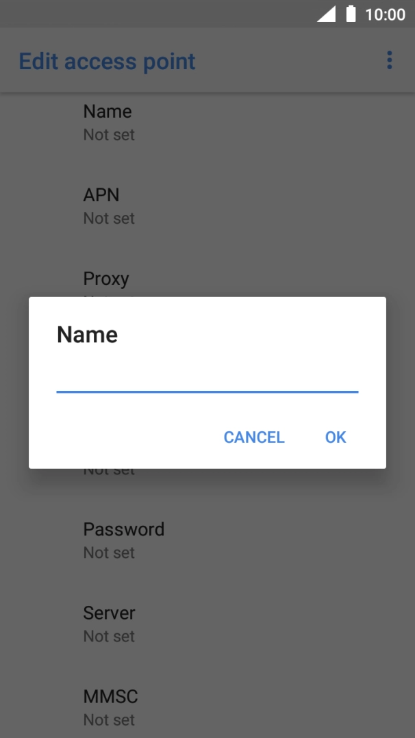 Key in O2 UK Internet and press OK.