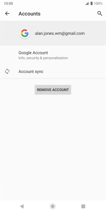 Press Account sync.