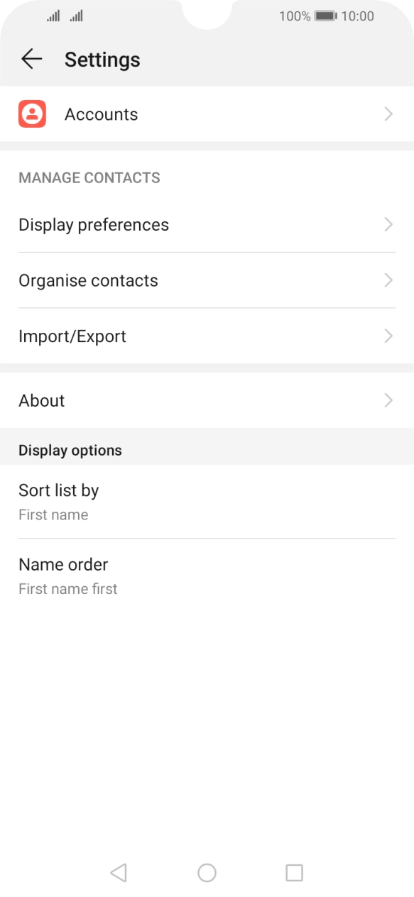 Press Import/Export.
