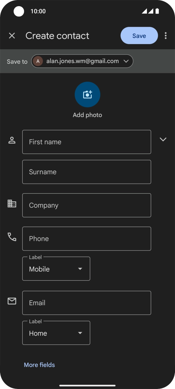 Press the drop down list next to 'Save to'.