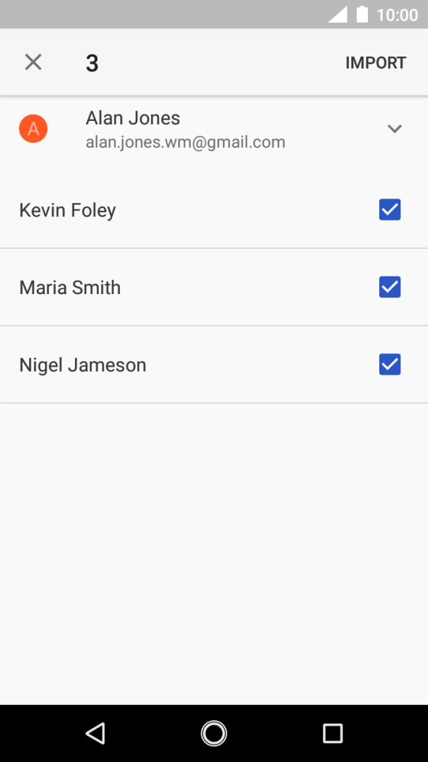 Press the drop down list.