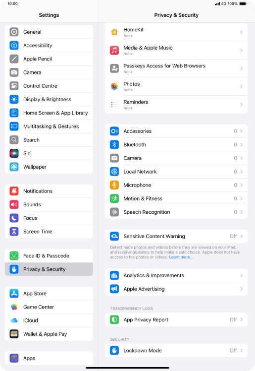 Press App Privacy Report.
