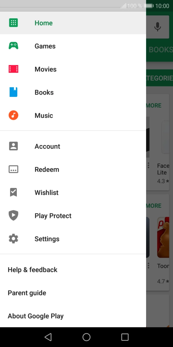 Press Settings. Press Settings.