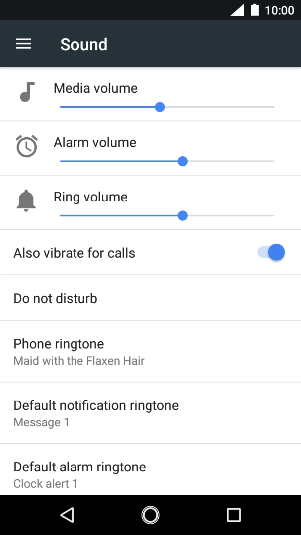 Press the Home key to return to the home screen.