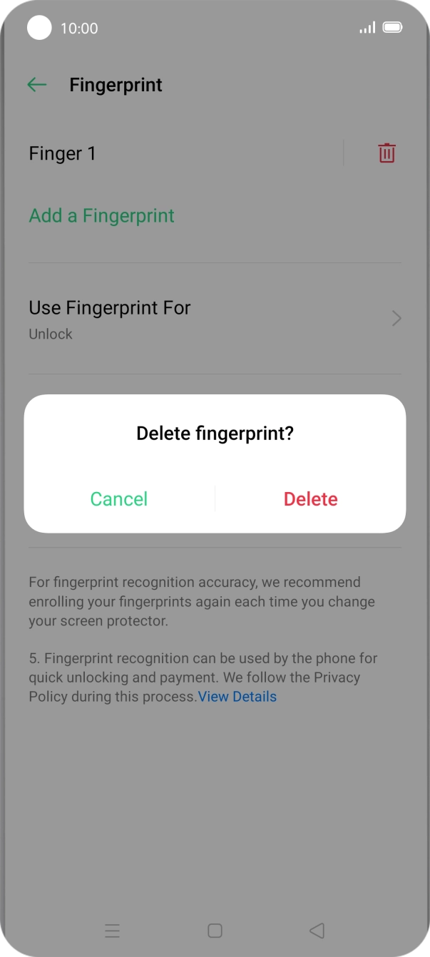 Press Delete. Press Delete.