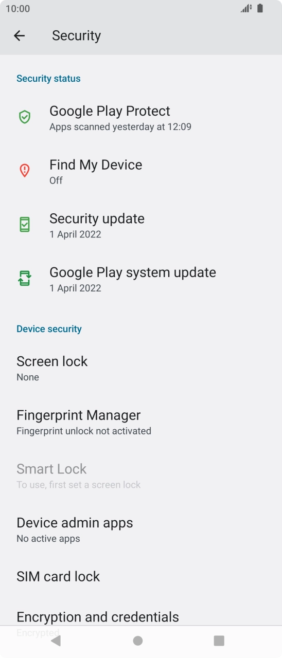 Press the Home key to return to the home screen.