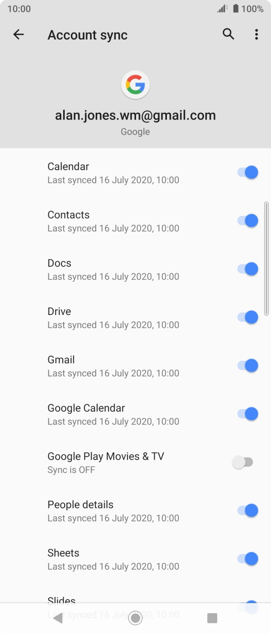 Press the Home key to return to the home screen.