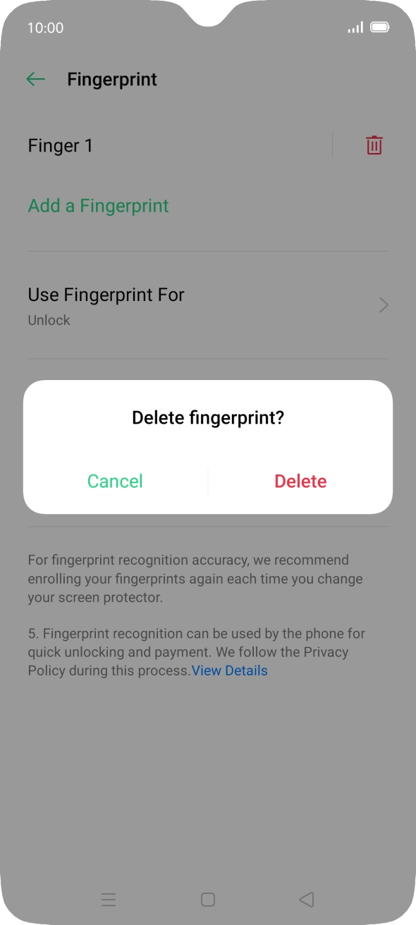 Press Delete. Press Delete.