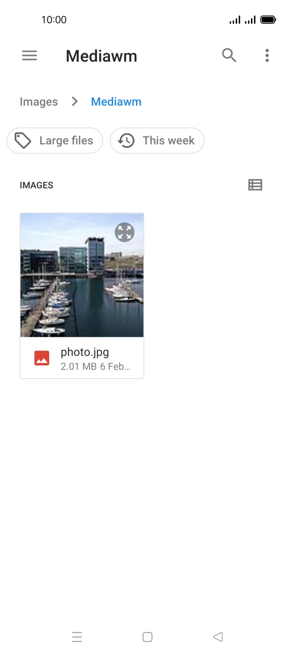 Press the required picture. Press the required picture.