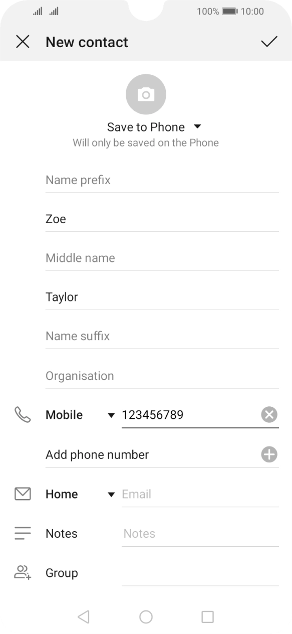 Press the save icon.