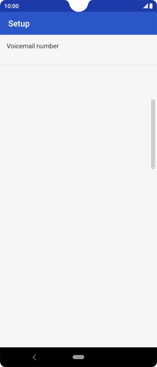 Press Voicemail number.