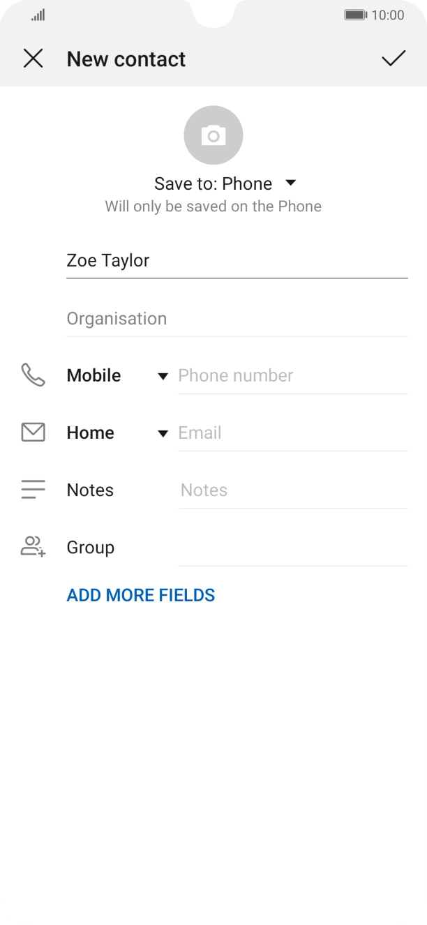 Press Phone number and key in the required phone number.