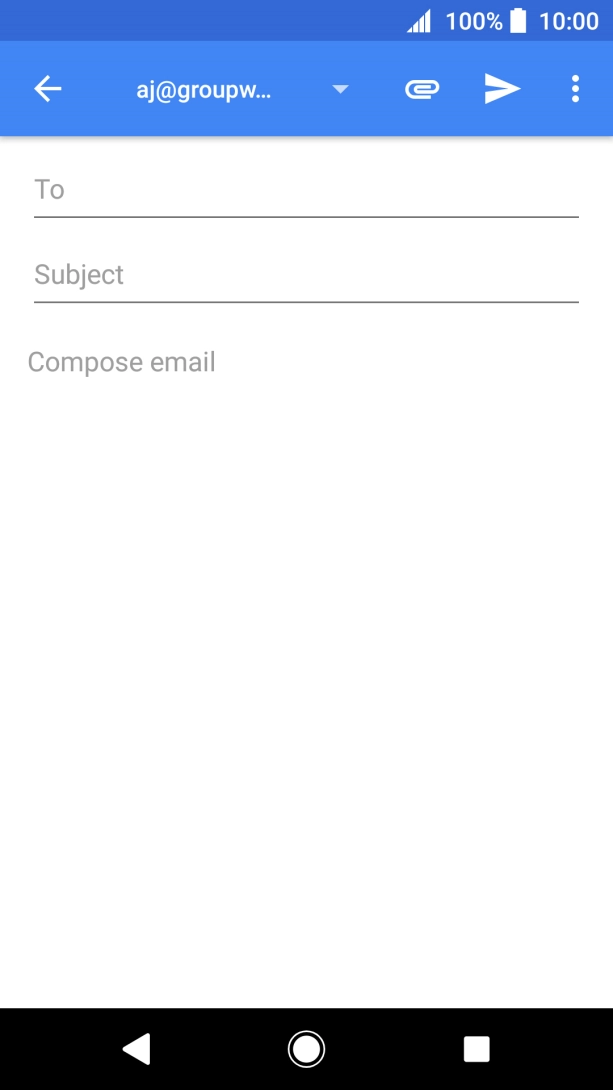 Press To and key in the first letters of the recipient's name.