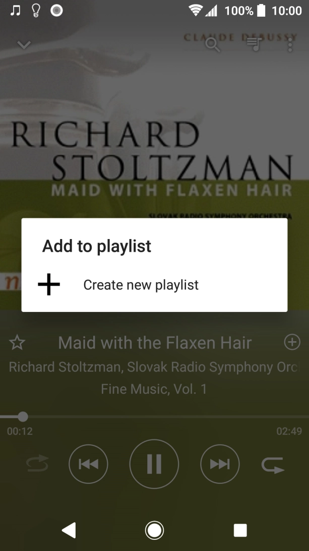 Press Create new playlist.