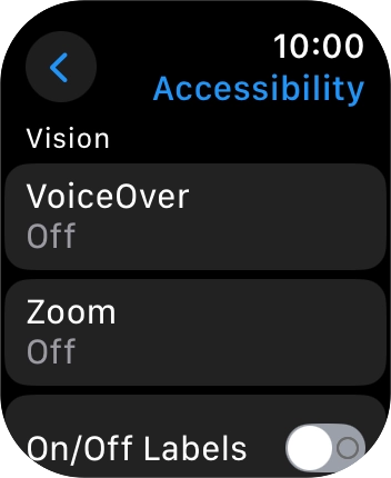 Press the required category below 'Vision' and follow the instructions on the screen to select the required settings. Press the required category below 'Vision' and follow the instructions on the screen to select the required settings.
