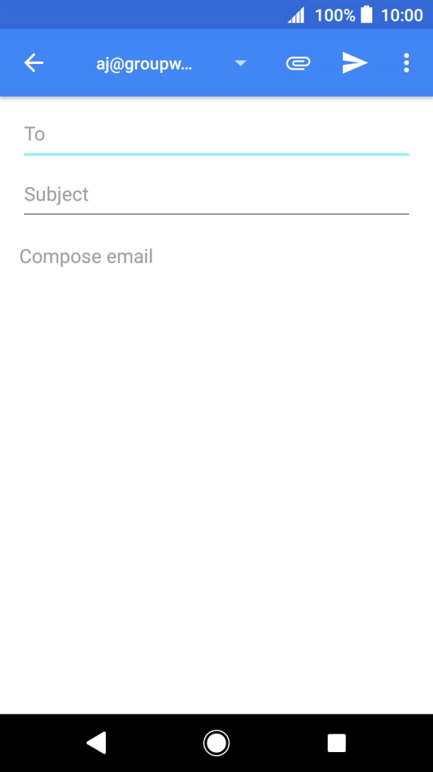 Press To and key in the first letters of the recipient's name.