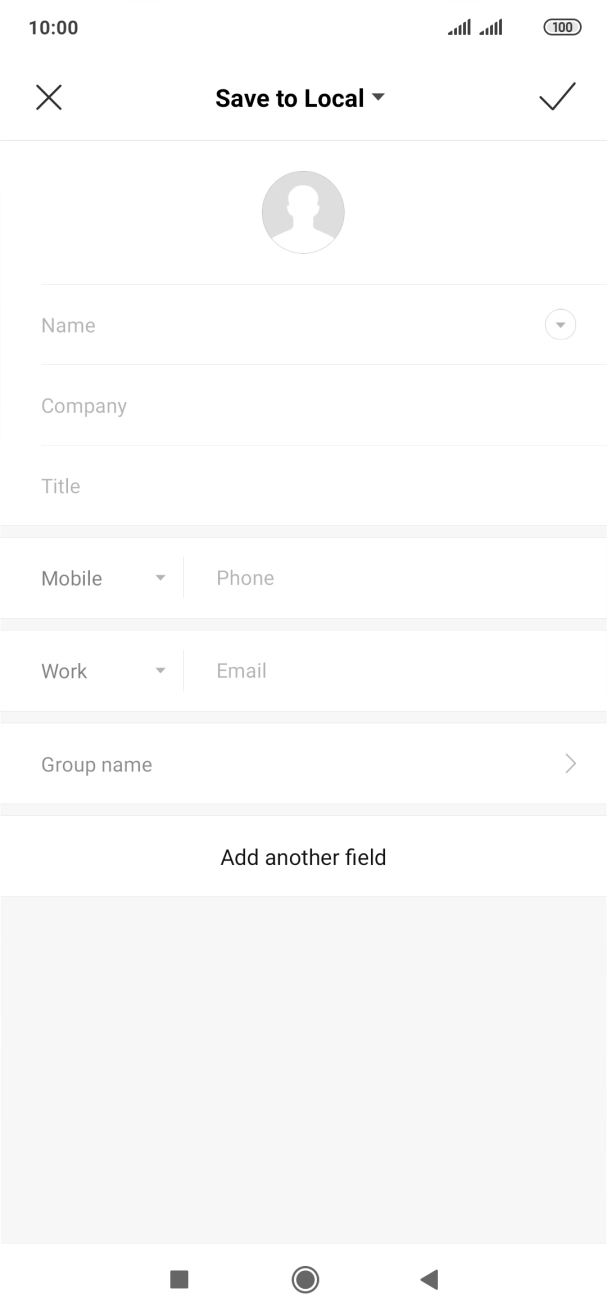 Press the address book drop down list.