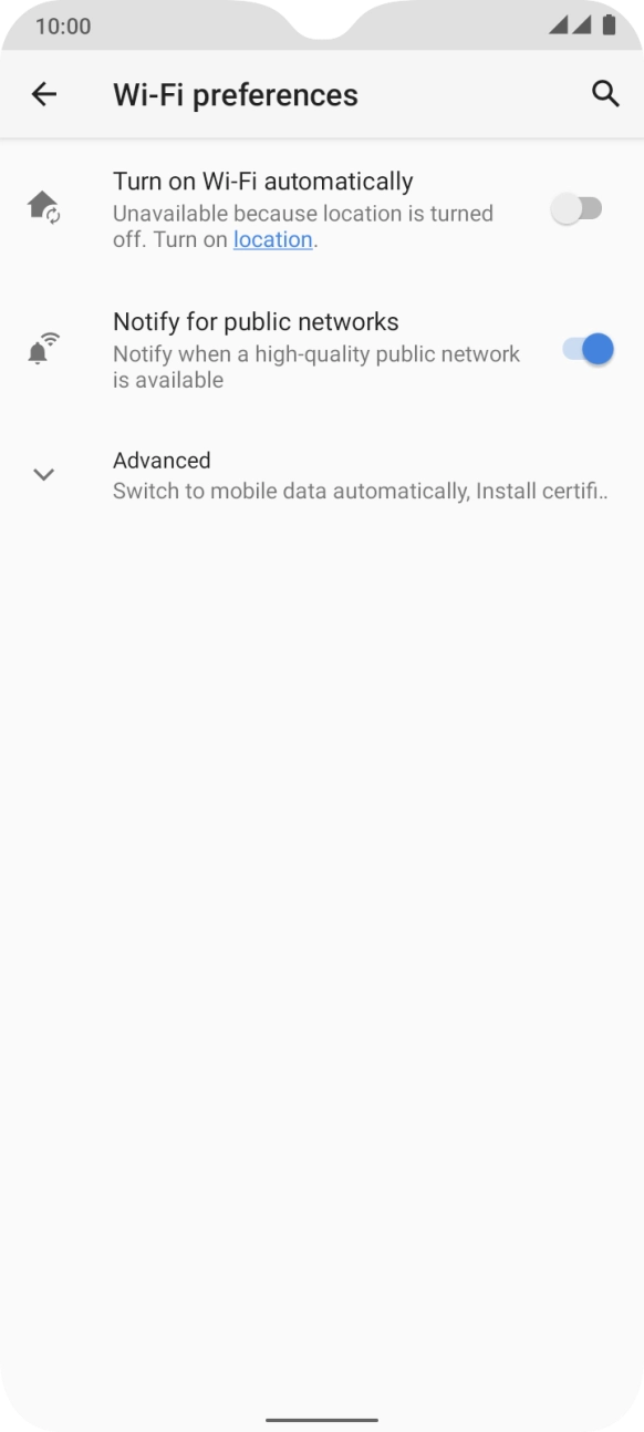Press Advanced. Press Advanced.
