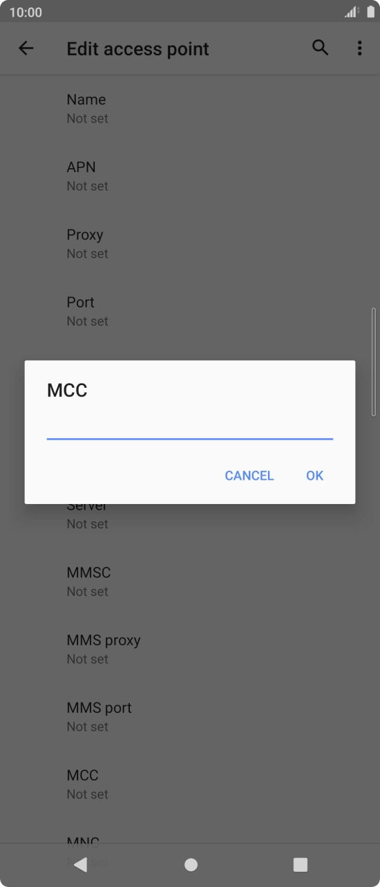 Key in 234 and press OK.