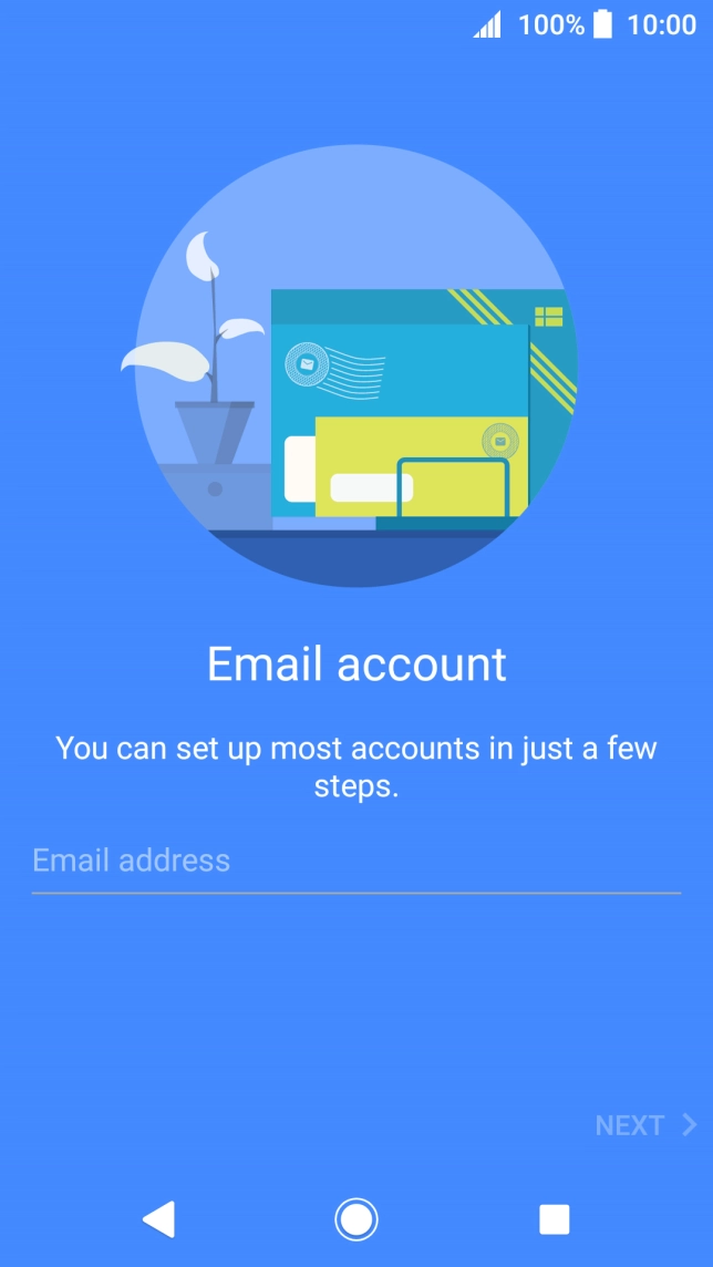 Press Email address and key in your email address.