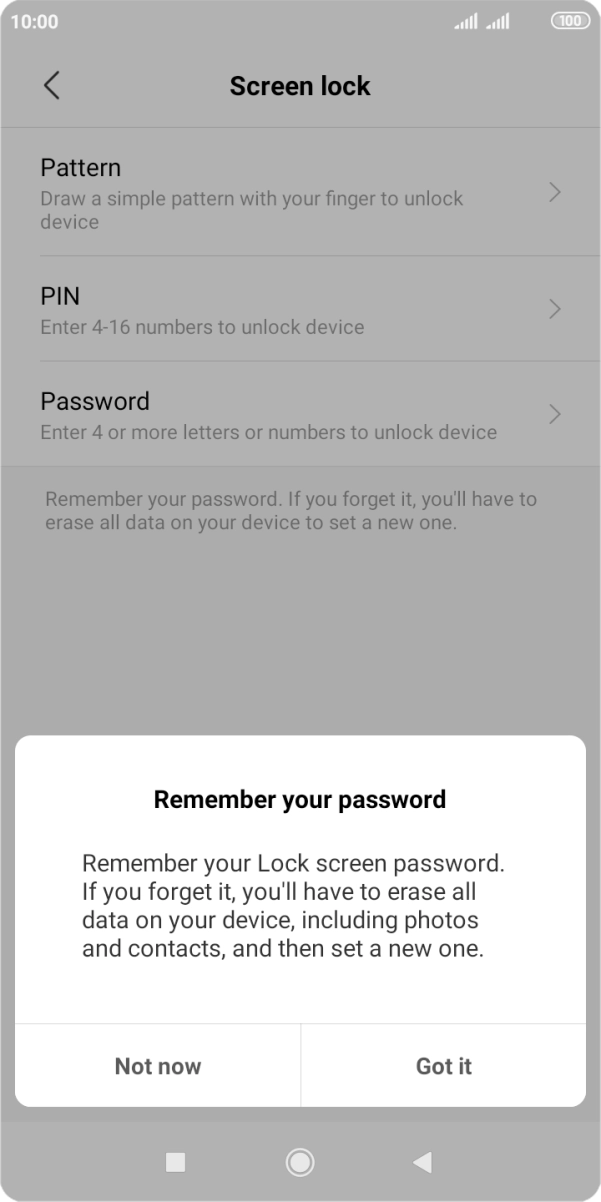 Press Got it and drag your finger across the screen to connect at least four points. Press Got it and drag your finger across the screen to connect at least four points.
