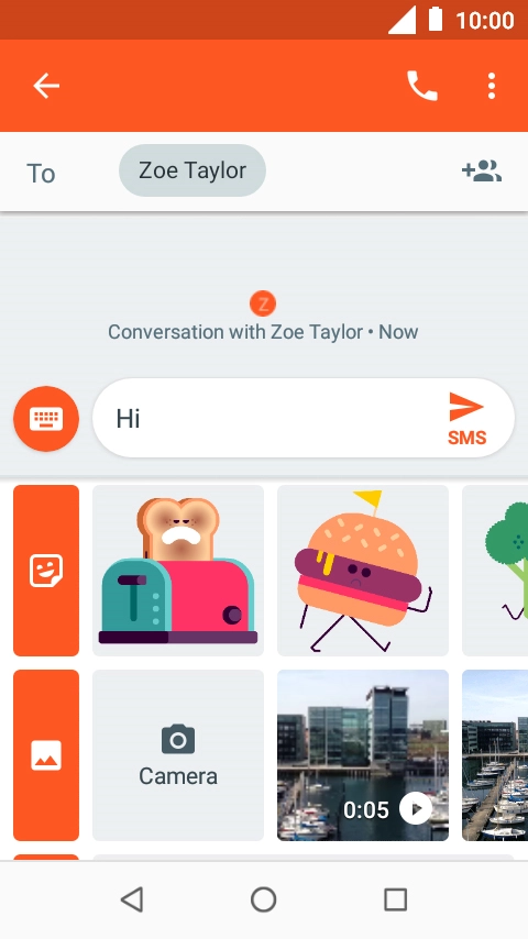 Press the picture icon.